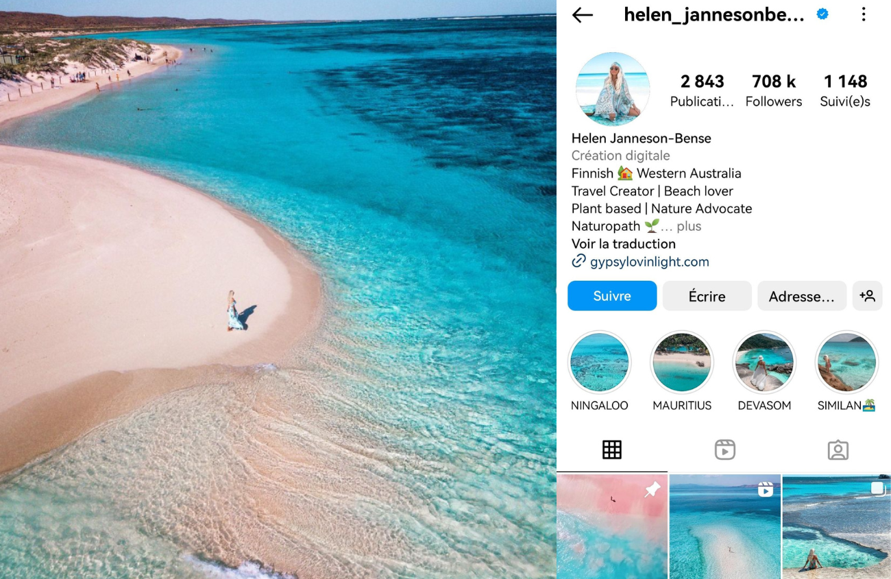 Top 10 Travel influencers- Helen_JannesonBense Top 10 Travel influencers