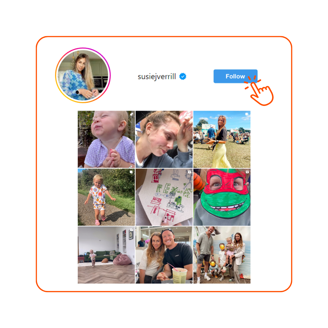 Susie J verrill Example UK mama influencer