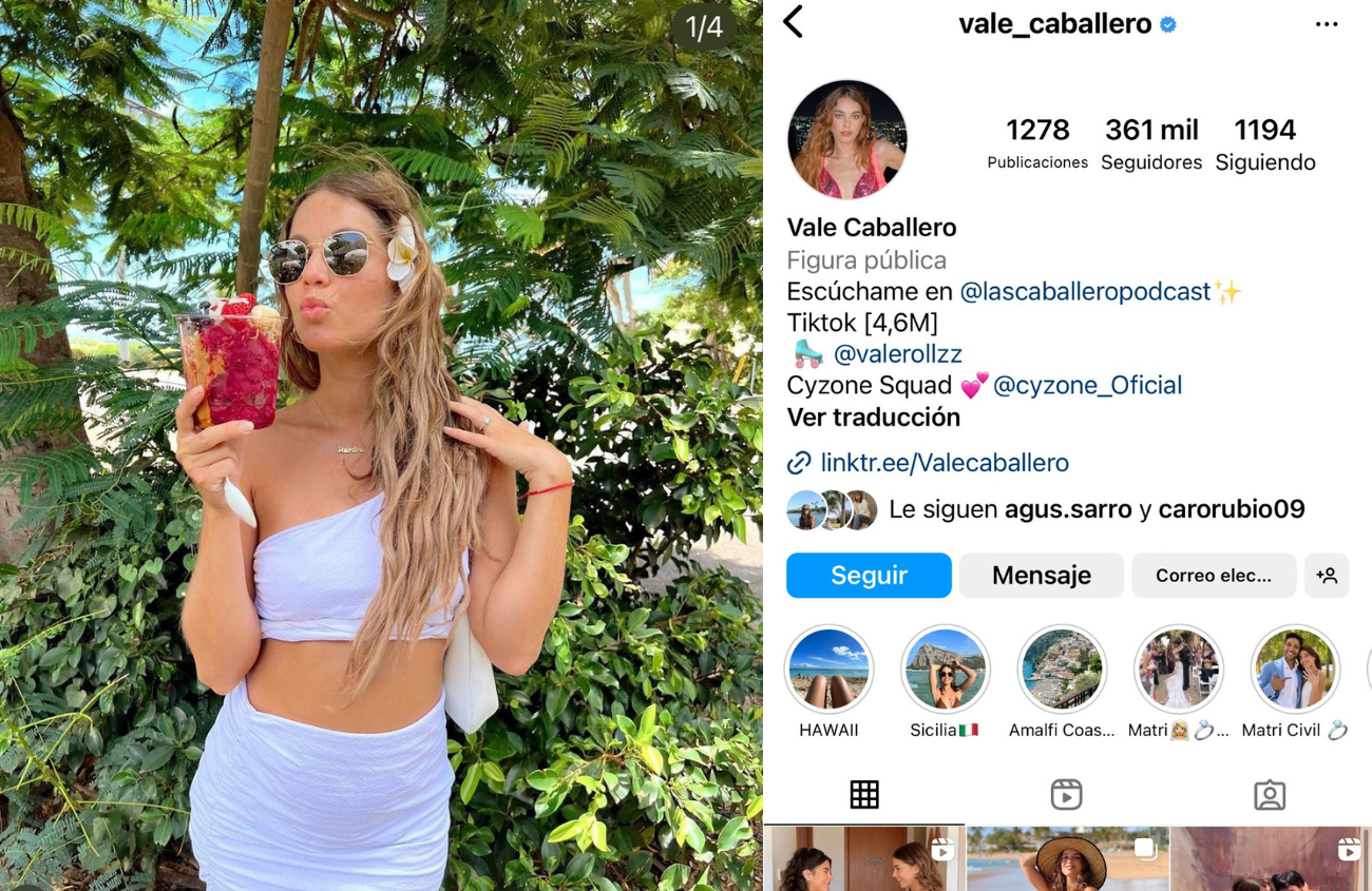 Influencer de viajes vale caballero