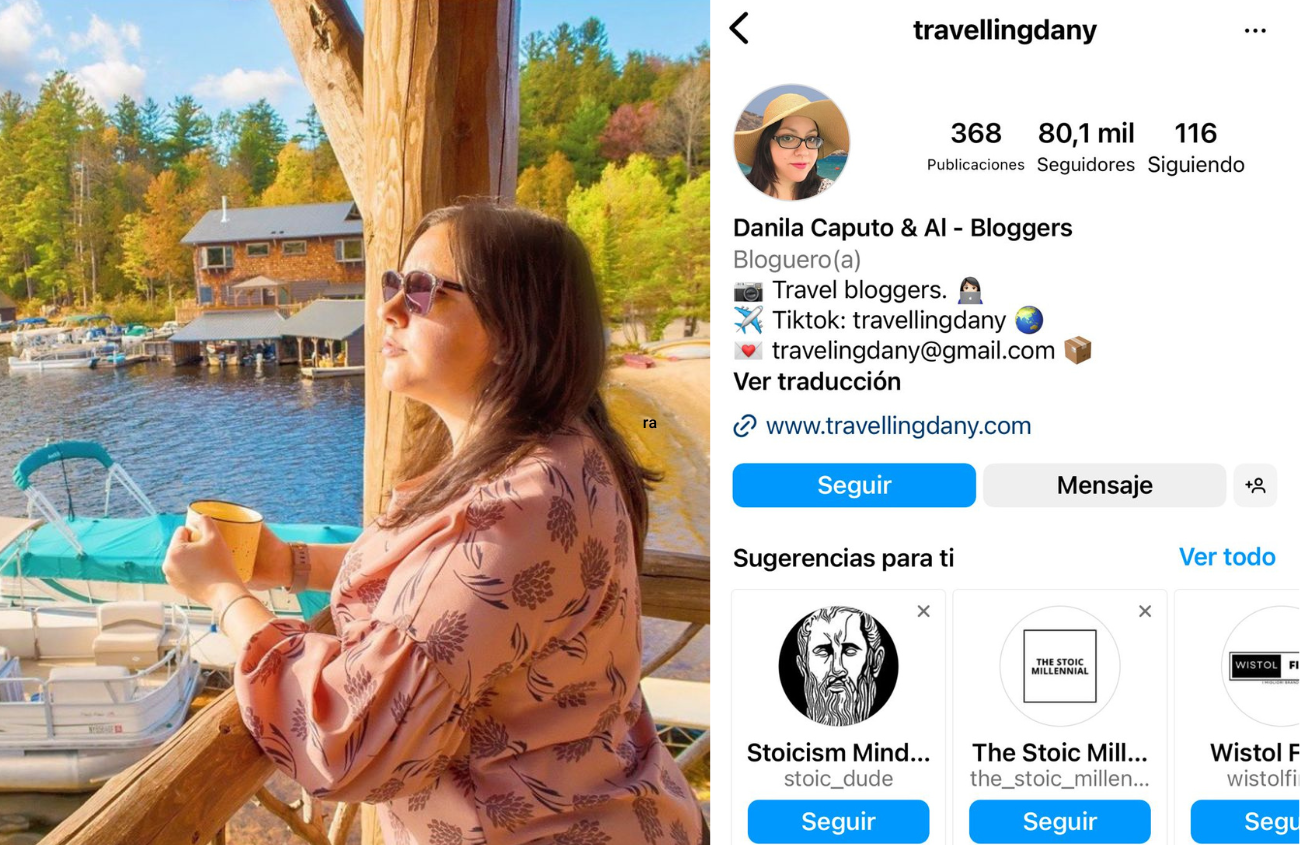 Influencer di viaggi travelling dany